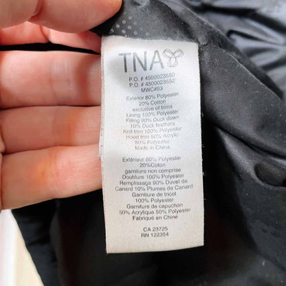 tna bancroft mid-length goose-down parka - size medium