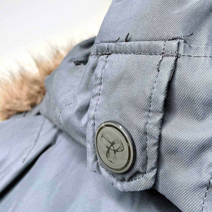 tna maverick fur-lined winter bomber jacket - size medium