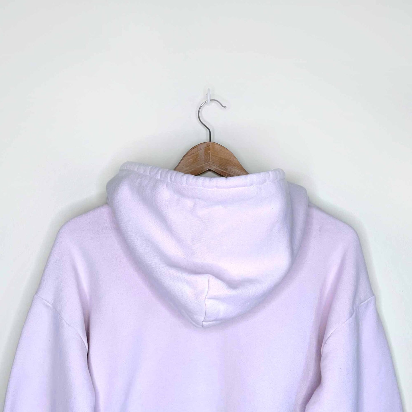 tna super cropped baby pink fleece hoodie - size xs
