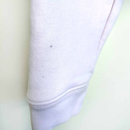 tna super cropped baby pink fleece hoodie - size xs