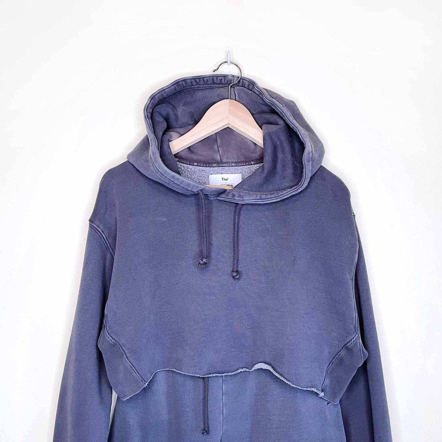 aritzia tna cozy af hoodie and sweatpants set - size 1/xs