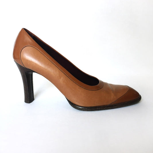 TOD's two-tone leather pumps - size 9.5