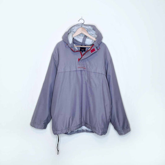 vintage tommy hilfiger jeans 1/4 zip pullover winter jacket - size xl