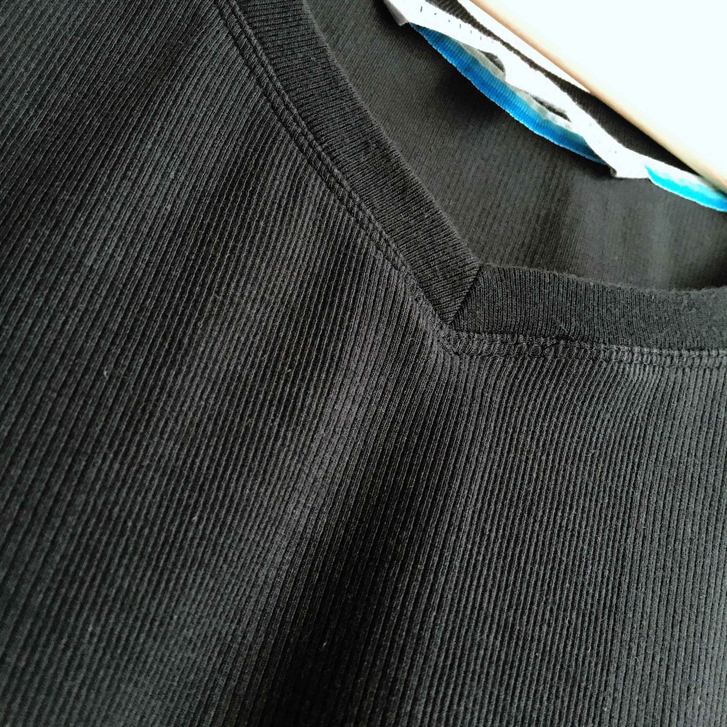 vintage tommy hilfiger baby rib v-neck tee - size medium