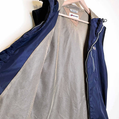 vintage tommy hilfiger athletics 90's hooded vest - size large