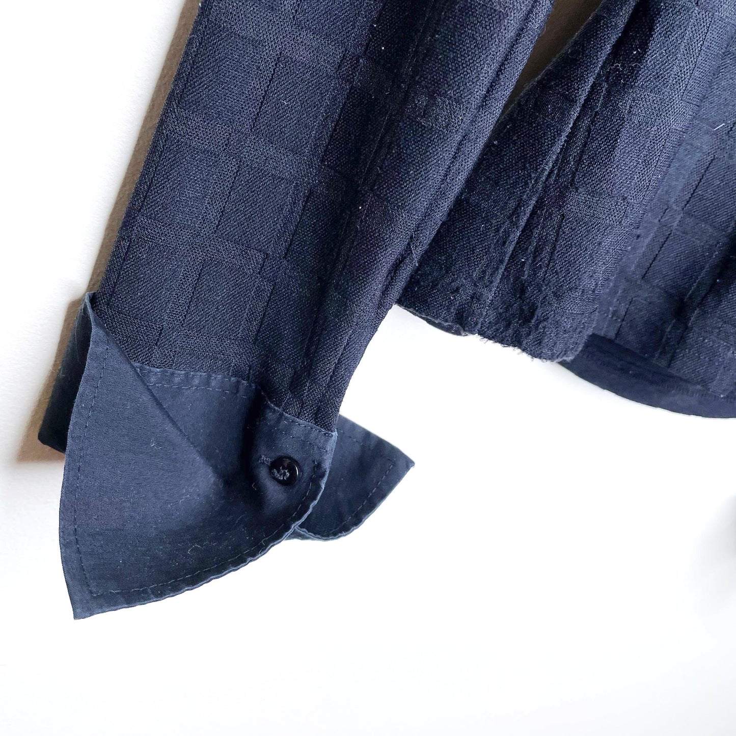 nara camicie y2k wrap semi-sheer collared top - size small