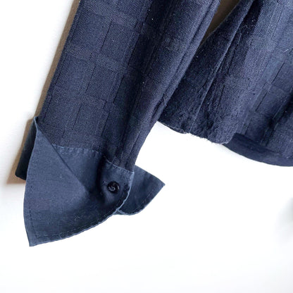 nara camicie y2k wrap semi-sheer collared top - size small