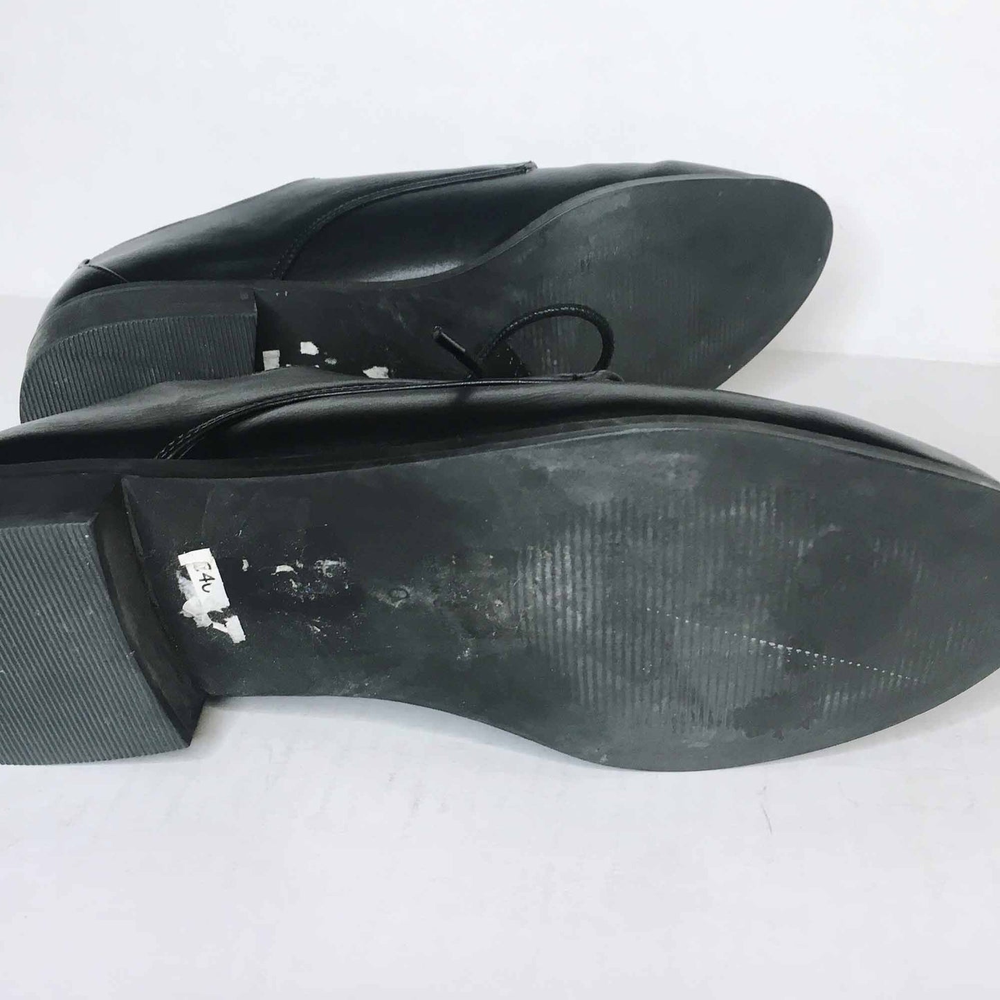 TOPSHOP Tanner leather hook lace-up shoes - size 40