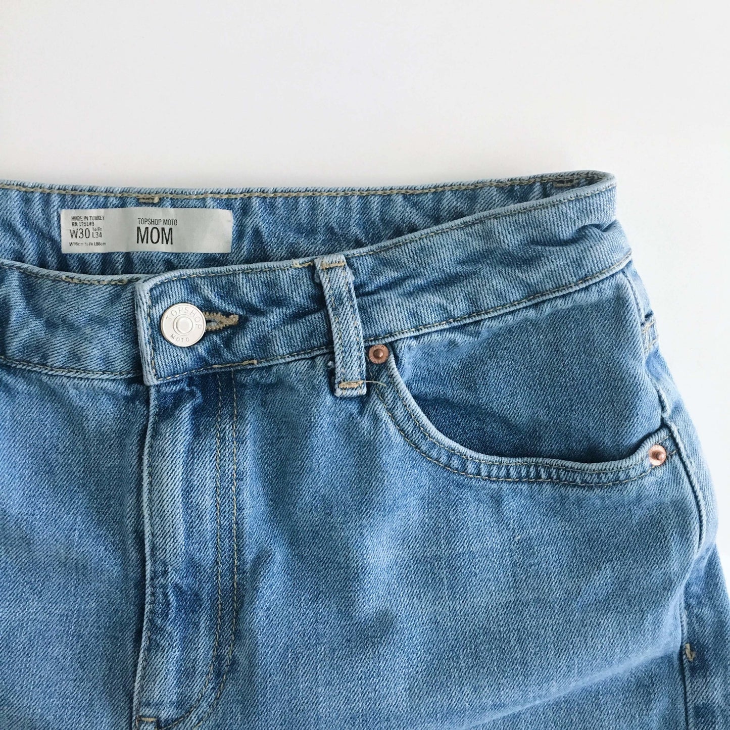 Topshop Moto Mom Jeans - size 30