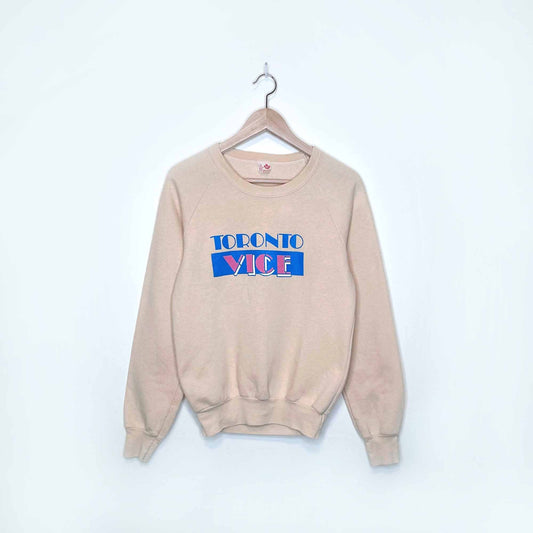 vintage toronto vice retro crewneck sweatshirt - size small