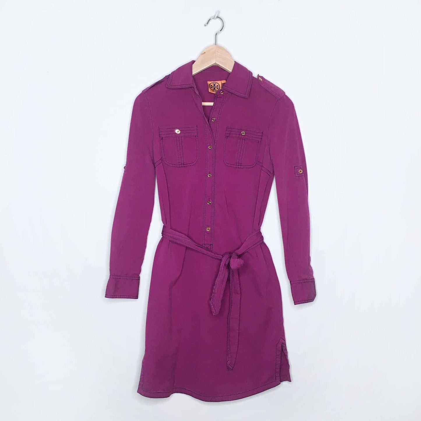 Tory Burch Brigitte belted shirt dress - size 0