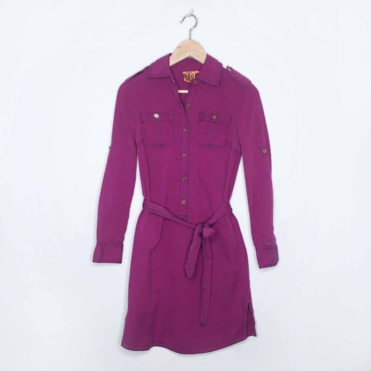 Tory Burch Brigitte belted shirt dress - size 0
