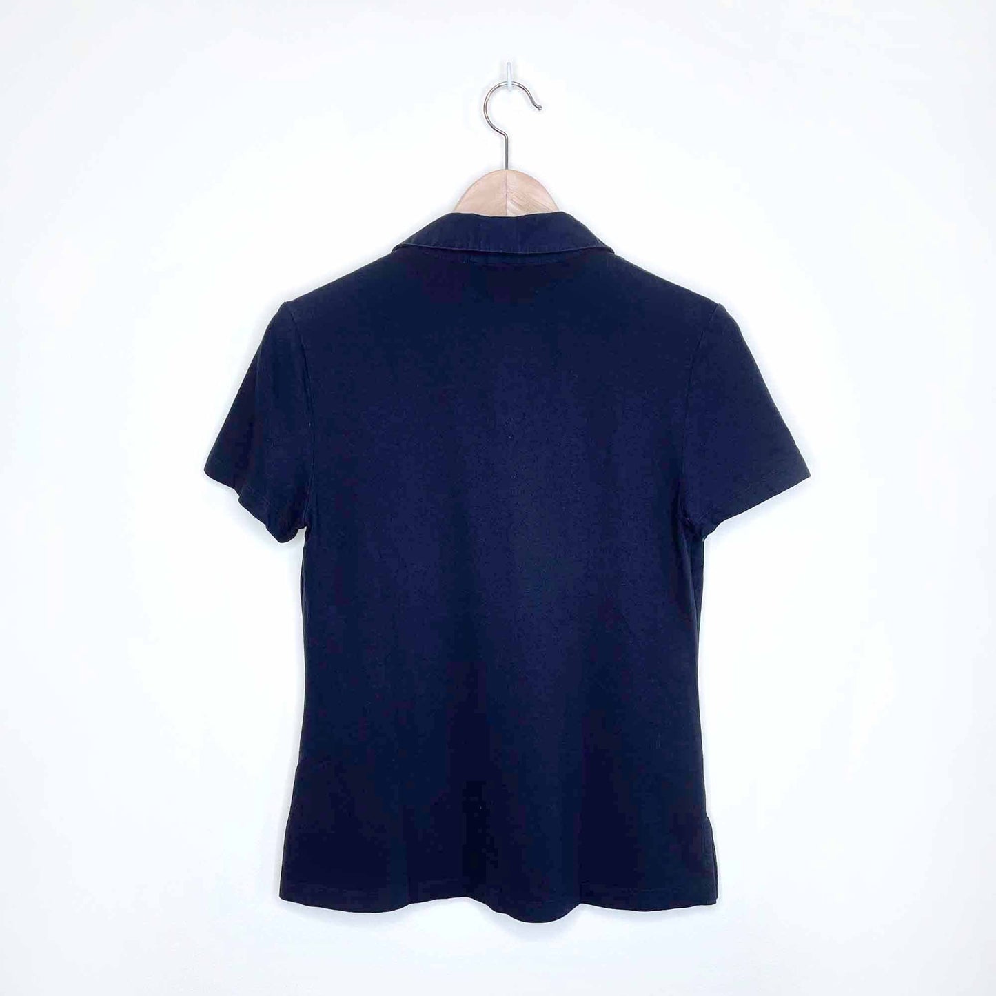 tory burch navy pique polo tee - size xs