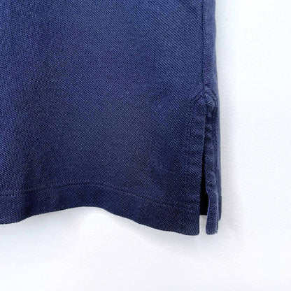 tory burch navy pique polo tee - size xs