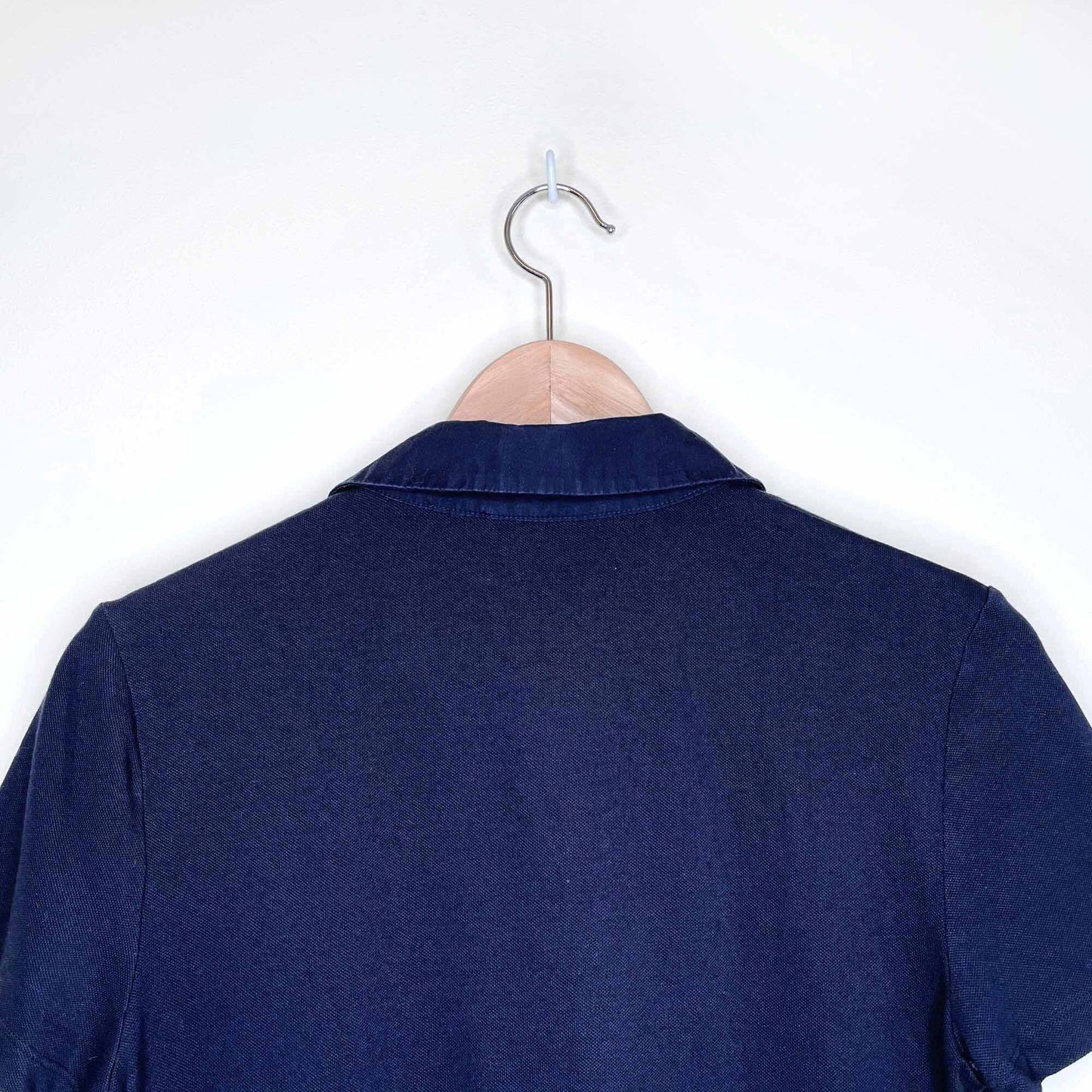 tory burch navy pique polo tee - size xs