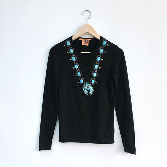 Tory Burch Beaded shirt - size xs