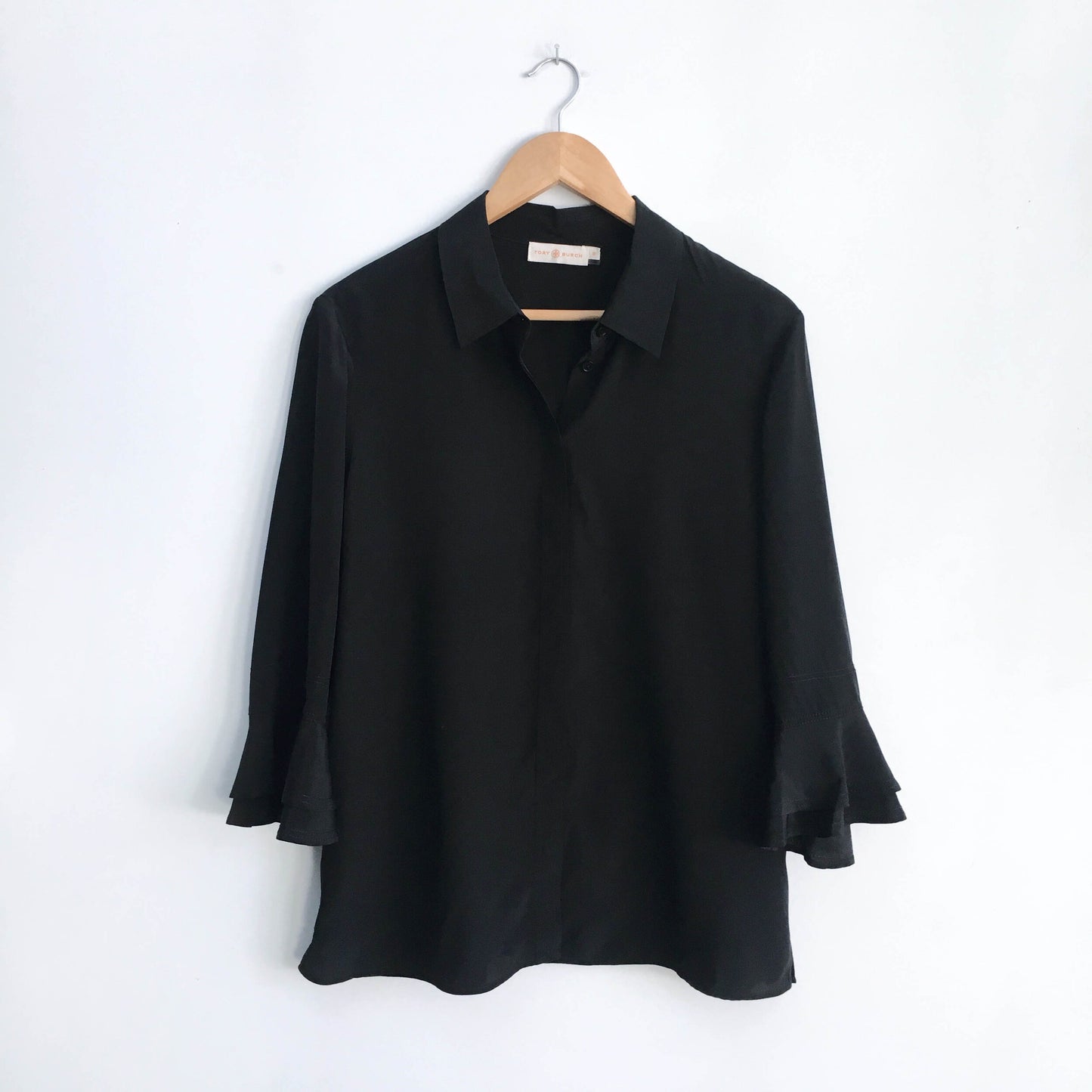 Tory Burch Monica Ruffle Blouse - size 12