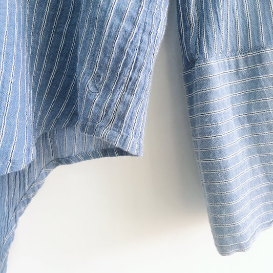 Treasure and Bond Pinstriped Tie Shirt - size Medium