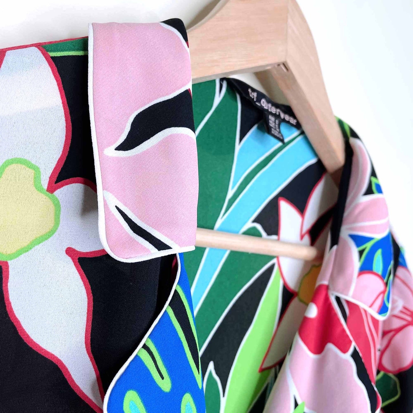 zara trf outerwear tropical duster jacket - size small