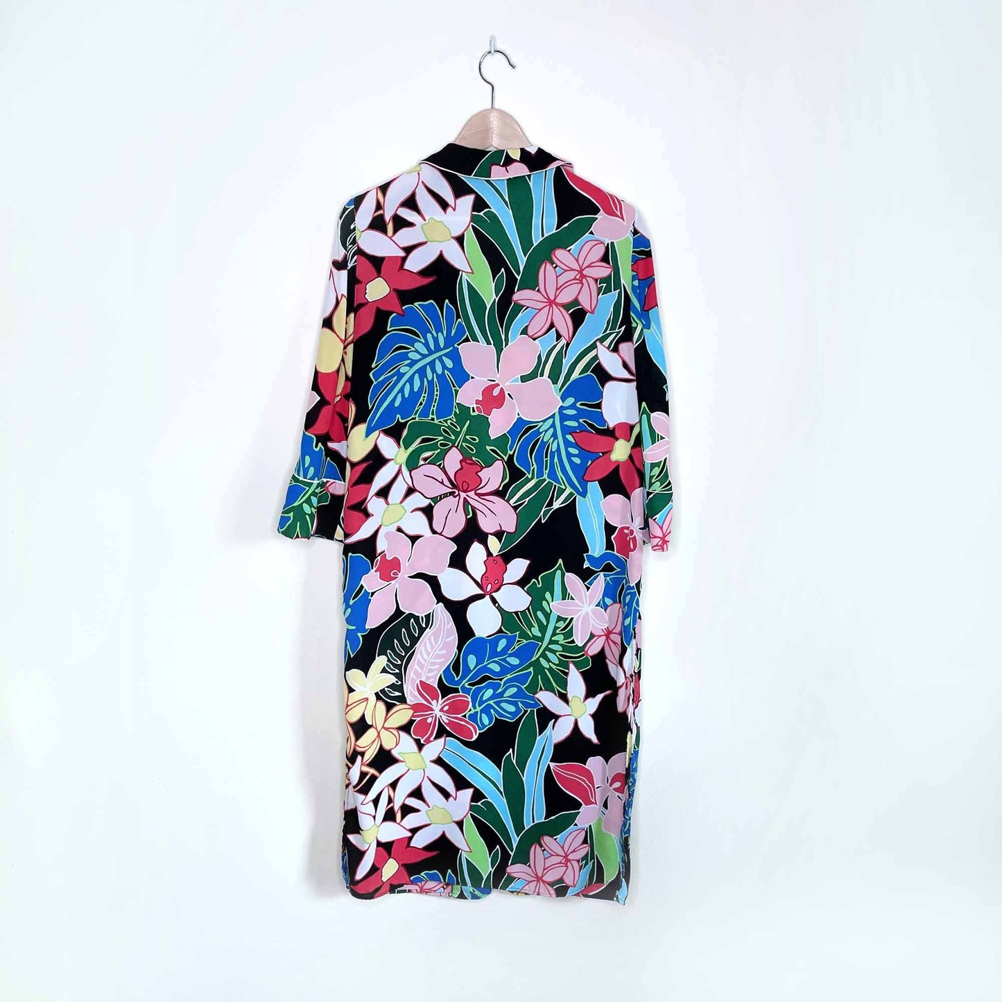 zara trf outerwear tropical duster jacket - size small