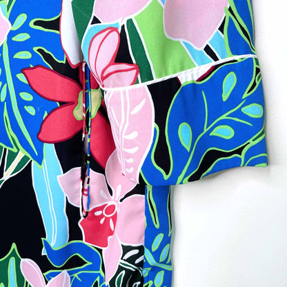 zara trf outerwear tropical duster jacket - size small