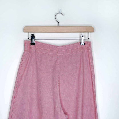 vintage 60's 70's tribal ultra high rise wide leg groovy striped pants - size 30