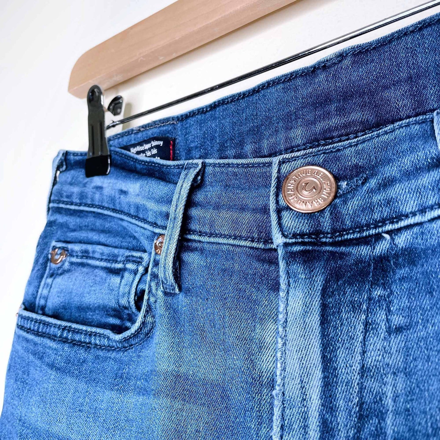 true religion halle high rise super skinny - size 28