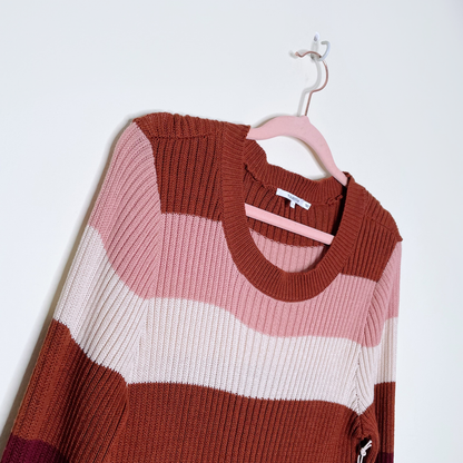 nwt tularosa courage striped sweater - size large