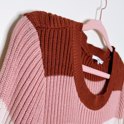 nwt tularosa courage striped sweater - size large