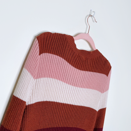nwt tularosa courage striped sweater - size large