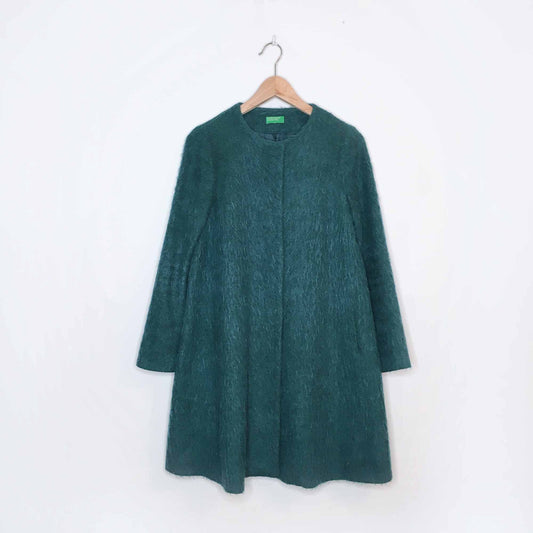 United Colors of Benetton mohair swing coat - size Small