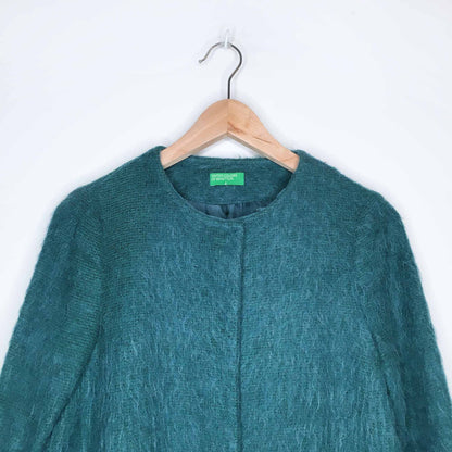 United Colors of Benetton mohair swing coat - size Small