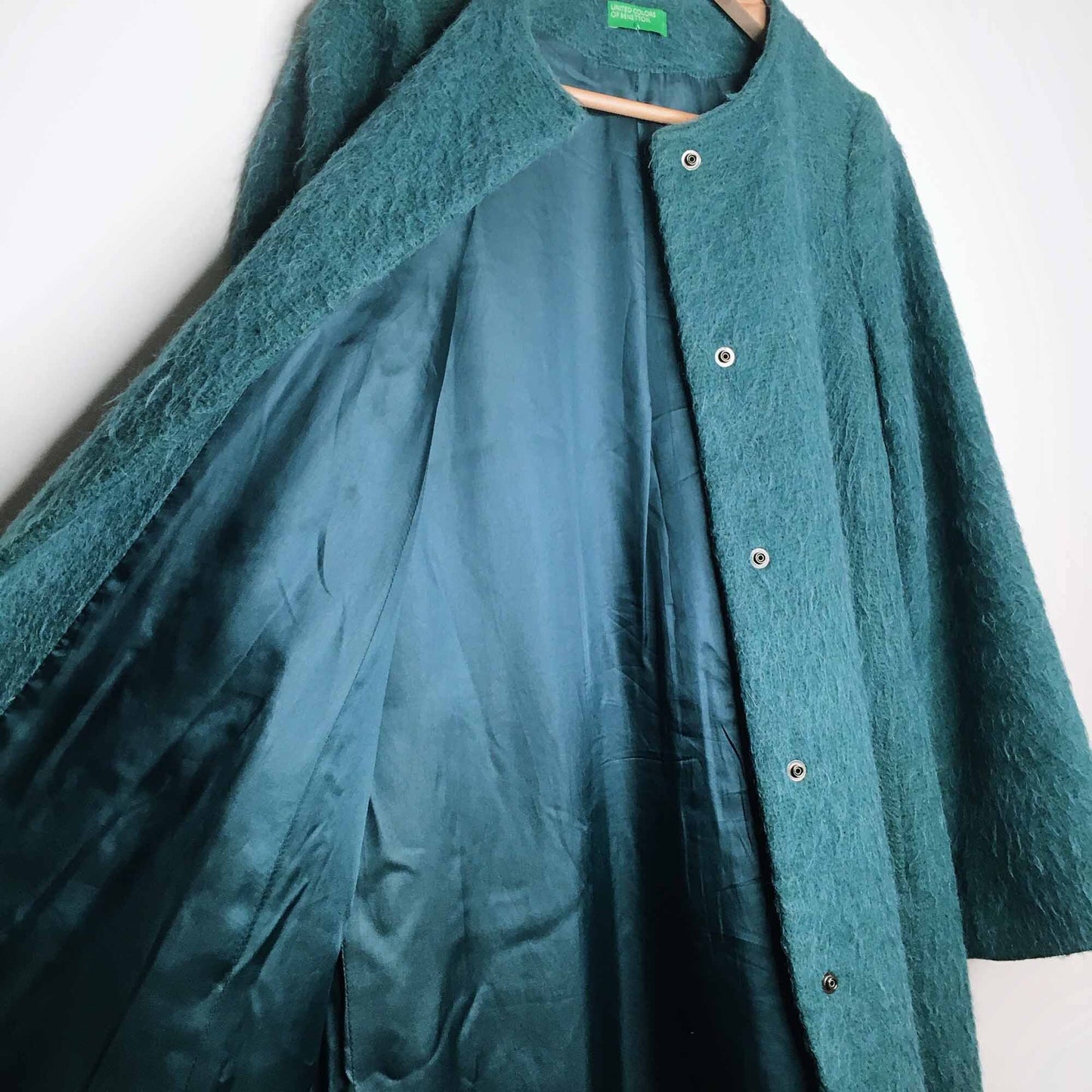 United Colors of Benetton mohair swing coat - size Small