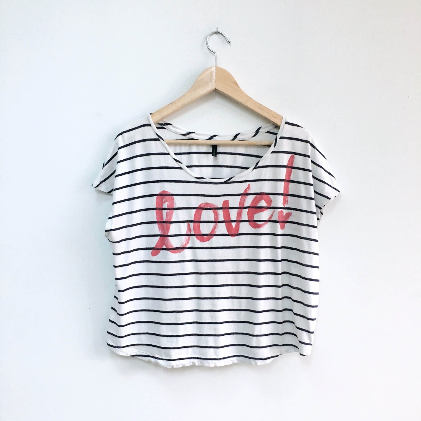 United Colors of Benetton Linen Love Tee - size Sm/M