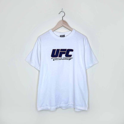 vintage ufc classic logo tee - size large