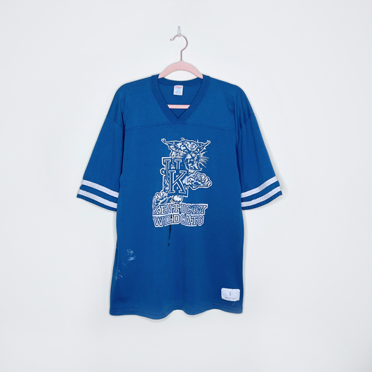 vintage university of kentucky wildcats varsity tee - size large