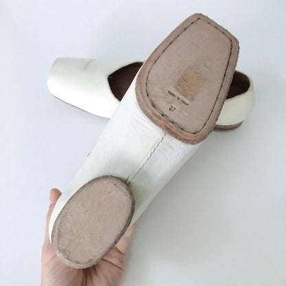 UMA WANG Cross-over strap Ballerina Shoes - size 37