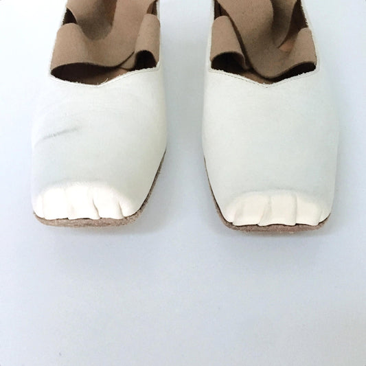 UMA WANG Cross-over strap Ballerina Shoes - size 37