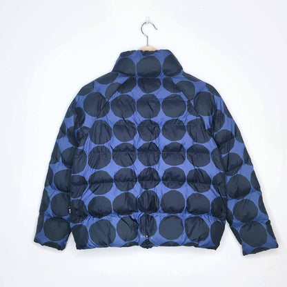 NWT Kids Uniqlo x Marimekko blue dot puffer - size 11-12