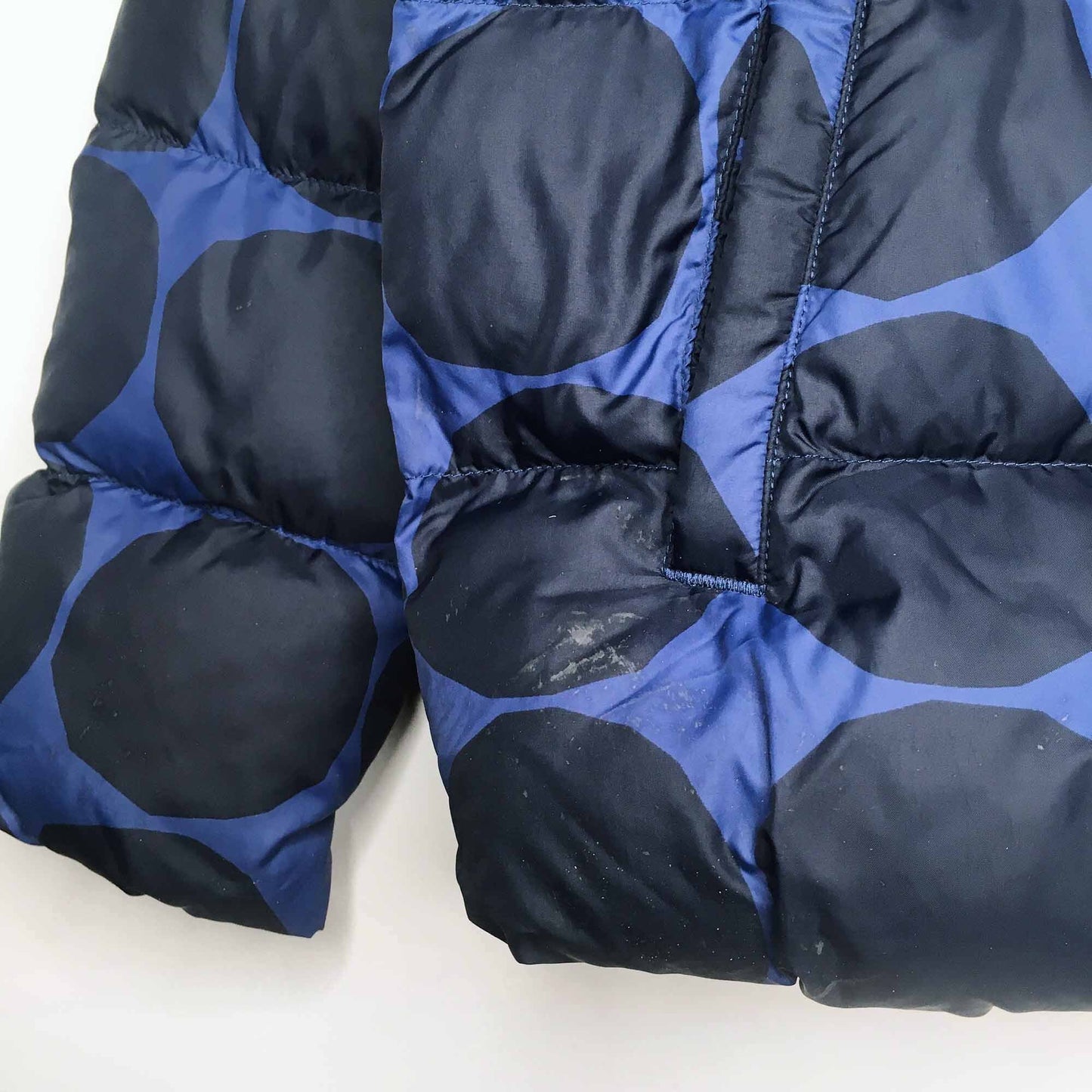 NWT Kids Uniqlo x Marimekko blue dot puffer - size 11-12