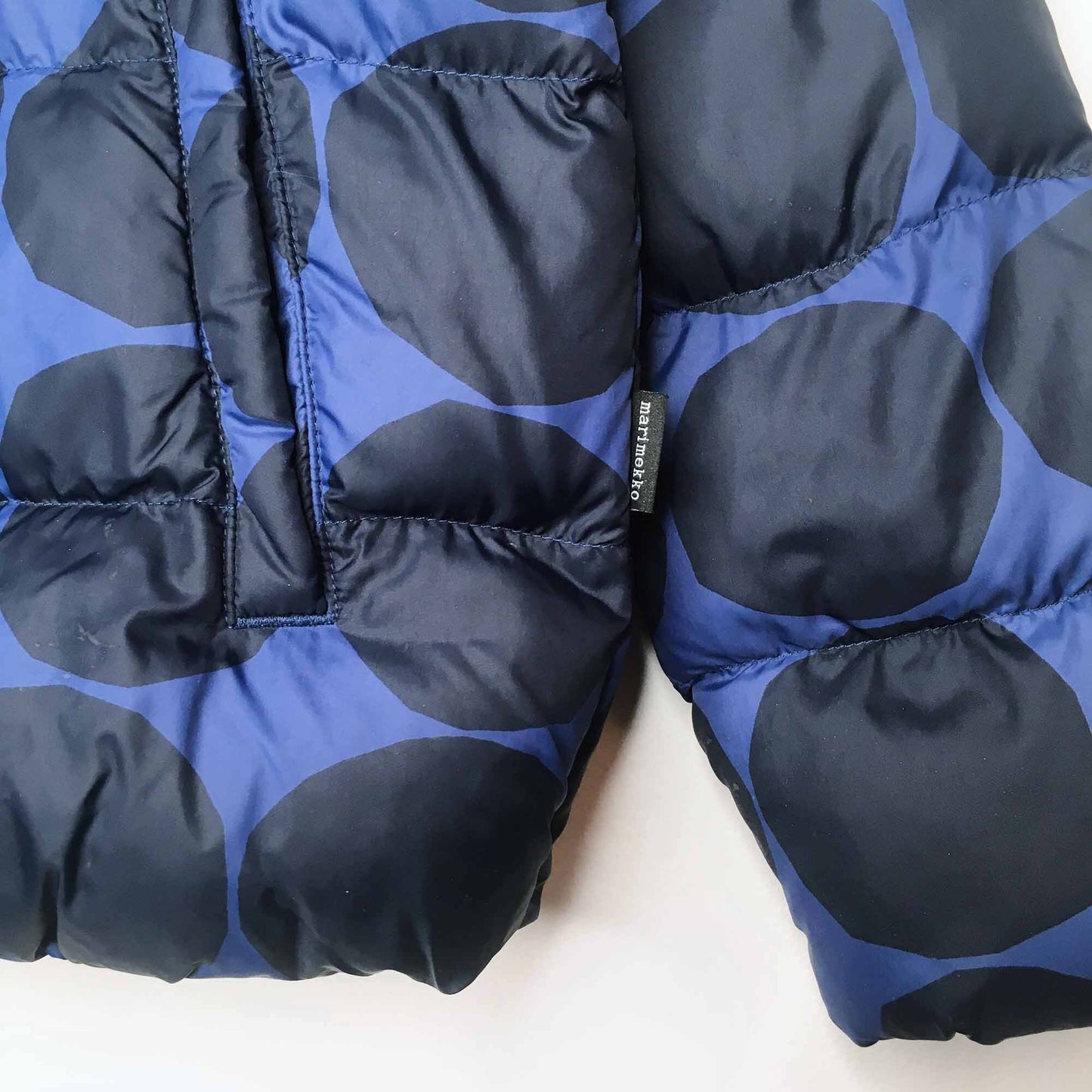 NWT Kids Uniqlo x Marimekko blue dot puffer - size 11-12