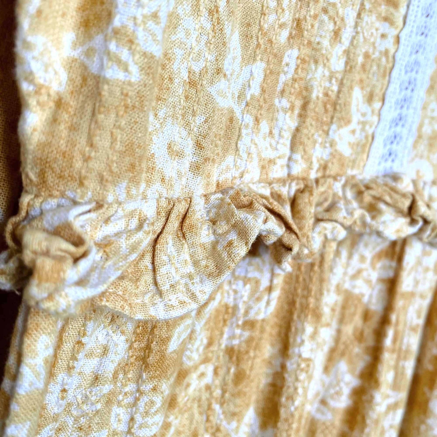 laura ashley & urban outfitters madison peasant boho midi dress - size medium