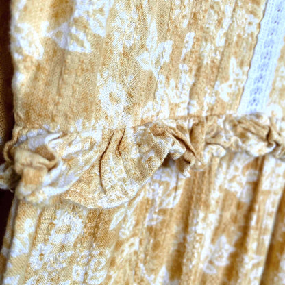 laura ashley & urban outfitters madison peasant boho midi dress - size medium