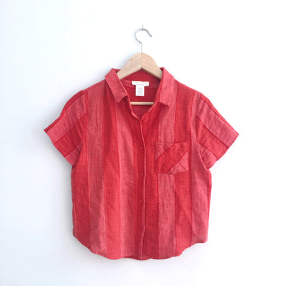 Urban Romantics Linen Shirt - size Small