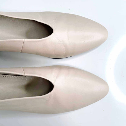 vagabond leather eve high vamp block heel pump - size 40