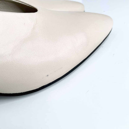 vagabond leather eve high vamp block heel pump - size 40