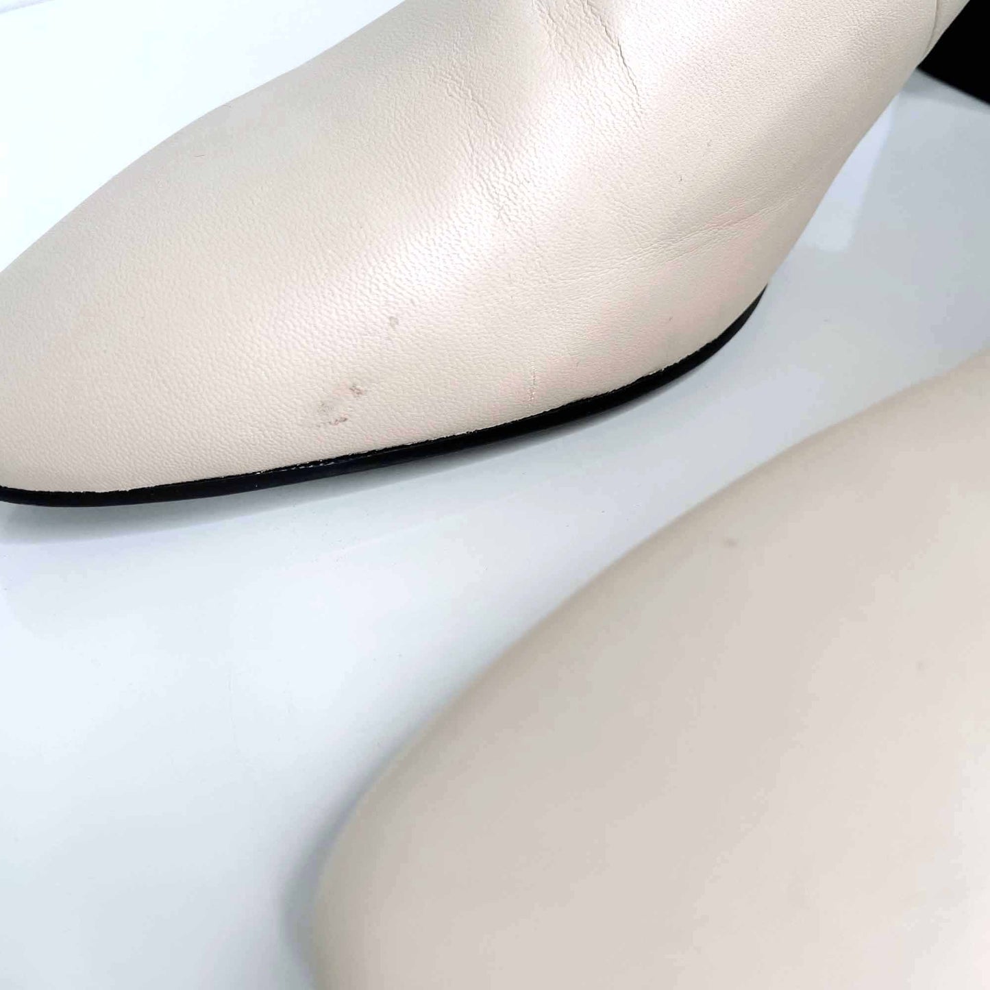 vagabond leather eve high vamp block heel pump - size 40