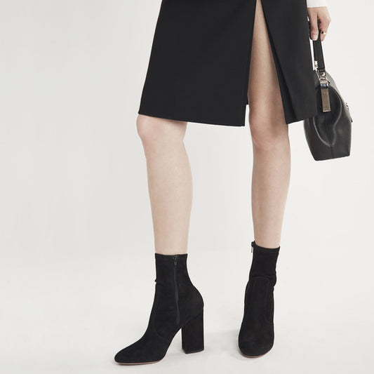 valentino stretch suede sock bootie - size 37