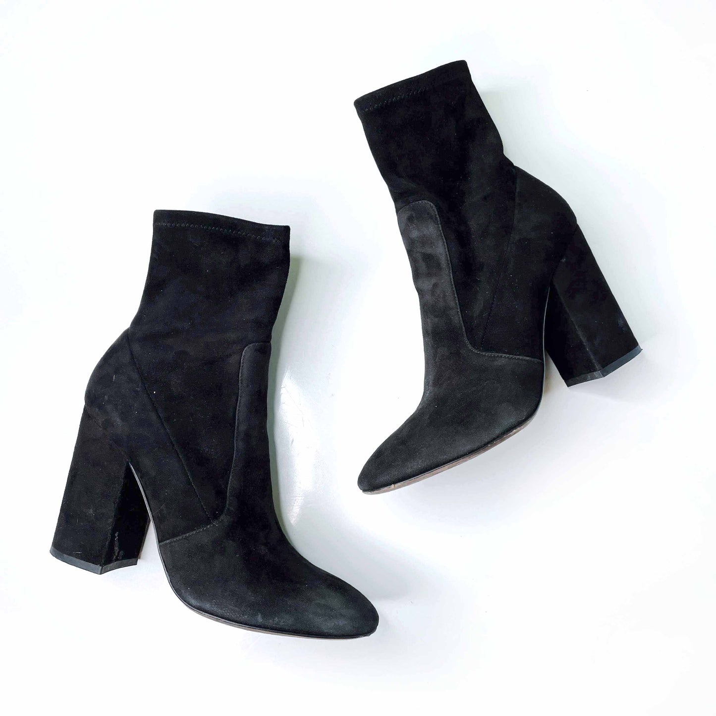 valentino stretch suede sock bootie - size 37