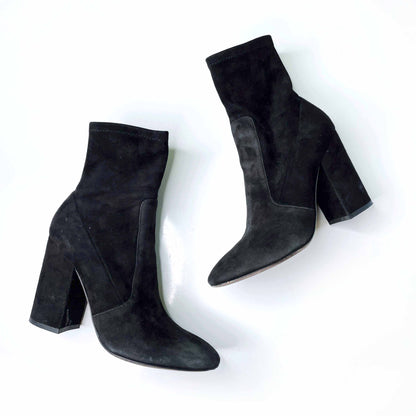 valentino stretch suede sock bootie - size 37